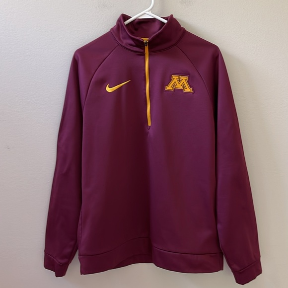 Nike Minnesota Golden Gophers Drifit Training 1/4 Zip Pullover Sz M - Picture 2 of 9